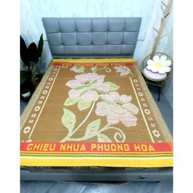 Chiếu lác nhựa siêu bền chắc, dễ giặt gấp gọn, chiếu nhựa dày kích thước 1m6x2m hàng việt nam cao cấp_Nemtot Bedding