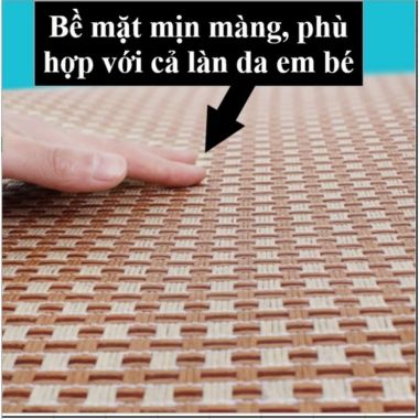 Chiếu Mây Điều Hòa Lót Lụa Cao Cấp Loại 1,Siêu Mát, Mặt Sau Lót Lụa Dày Dặn, Bền Đẹp