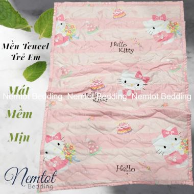 Chăn (Mền) Tencel Than Hoạt Tính Cao Cấp Mềm Mịn, Thoáng Mát Cho Bé Đi Học, Ngủ Trưa,... Chăn Chần Bông Hè Cho Bé Đắp Mát _ Nemtot Bedding