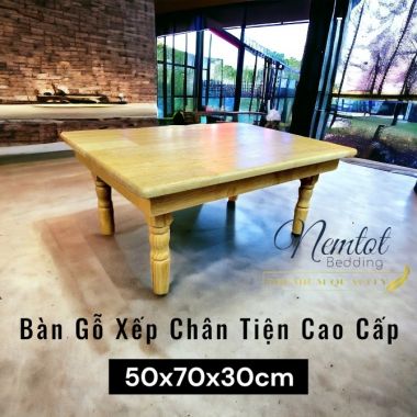 Bàn Trà Nhật, Bàn Gỗ Xếp Học Sinh Xuất Khẩu, Bàn Gỗ Tự Nhiên Ngồi Bệt Chân Tiện Bền Chắc