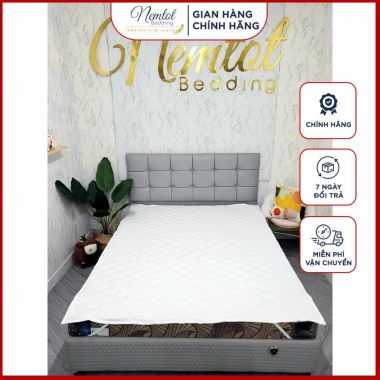 Bảo Vệ Nệm Chống Thấm Nước, Tấm Lót Bảo Vệ Nệm Vải Cotton Mềm Mịn Thấm Hút_Nemtot Bedding